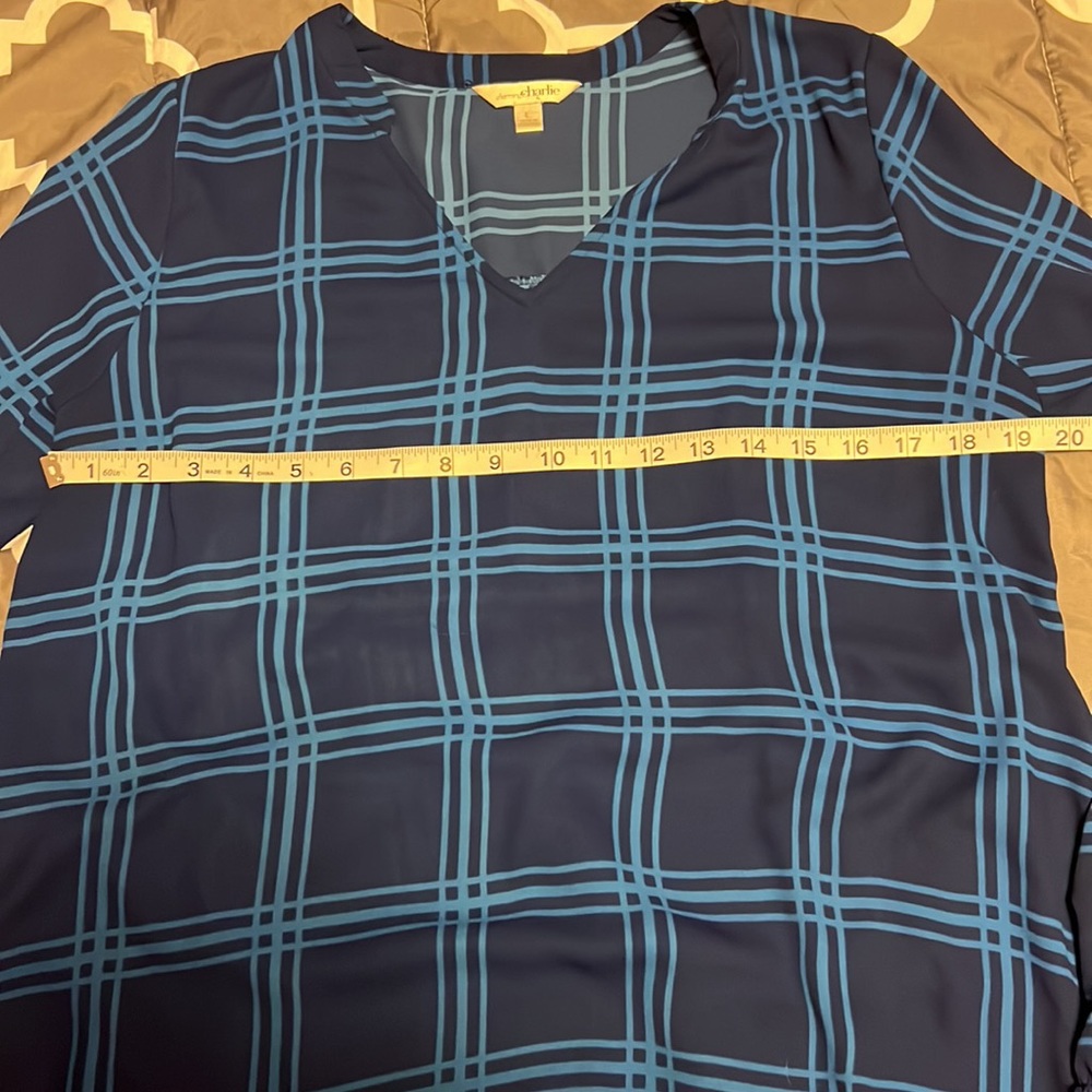 Charming Charlie’s Blue Shirt - Picture 3 of 4